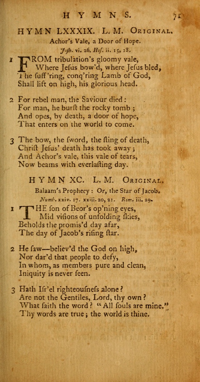 Psalms, Hymns and Spiritual Songs: selected and original, designed for the use of the Church Universal in public and private devotion page 71