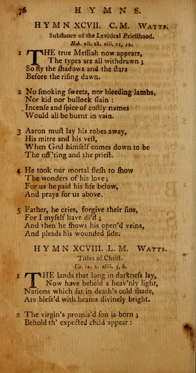 Psalms, Hymns and Spiritual Songs: selected and original, designed for the use of the Church Universal in public and private devotion page 76