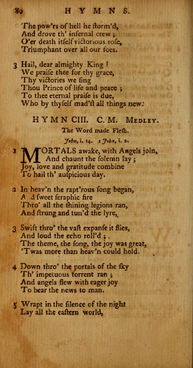 Psalms, Hymns and Spiritual Songs: selected and original, designed for the use of the Church Universal in public and private devotion page 80