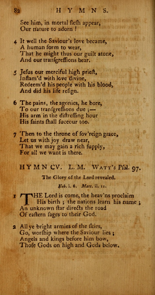 Psalms, Hymns and Spiritual Songs: selected and original, designed for the use of the Church Universal in public and private devotion page 82