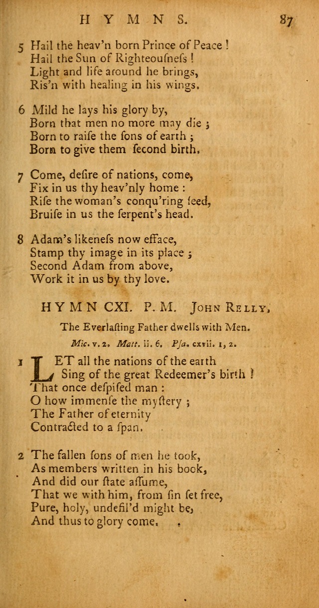 Psalms, Hymns and Spiritual Songs: selected and original, designed for the use of the Church Universal in public and private devotion page 87