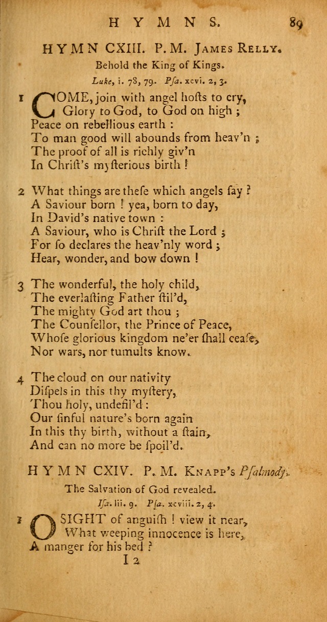 Psalms, Hymns and Spiritual Songs: selected and original, designed for the use of the Church Universal in public and private devotion page 89