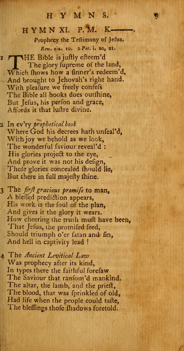 Psalms, Hymns and Spiritual Songs: selected and original, designed for the use of the Church Universal in public and private devotion page 9