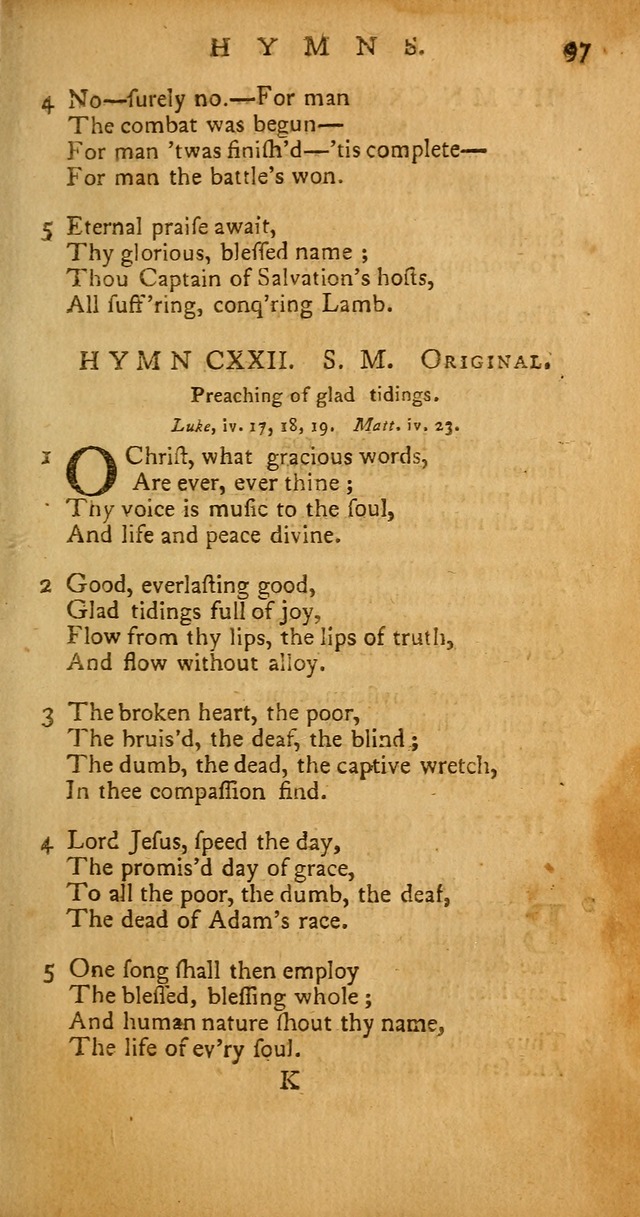 Psalms, Hymns and Spiritual Songs: selected and original, designed for the use of the Church Universal in public and private devotion page 97