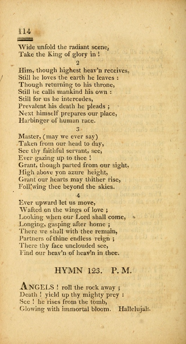 Psalms, Hymns and Spiritual Songs: selected and designed for the use of  the church universal, in public and private devotion; with an appendix, containing the original hymns omitted in the last ed. page 116