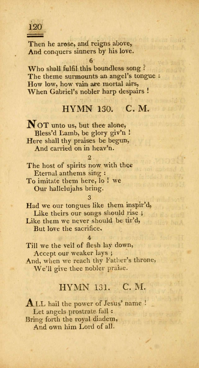 Psalms, Hymns and Spiritual Songs: selected and designed for the use of  the church universal, in public and private devotion; with an appendix, containing the original hymns omitted in the last ed. page 122