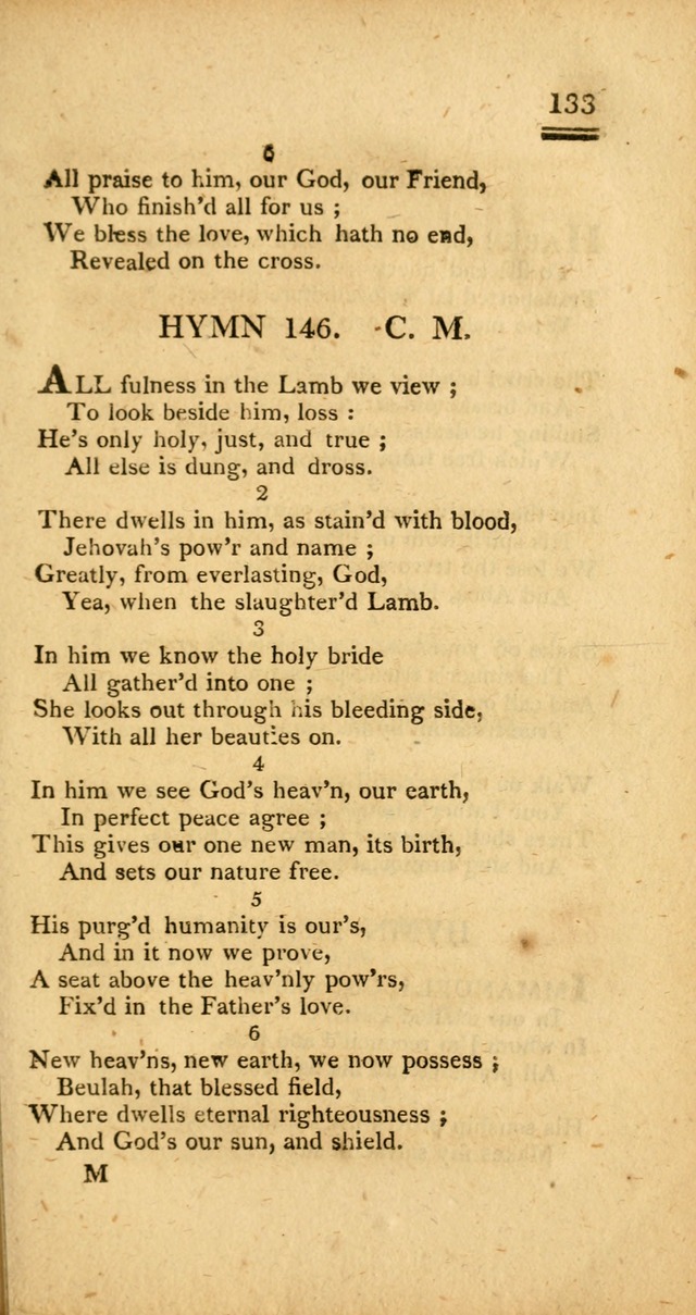 Psalms, Hymns and Spiritual Songs: selected and designed for the use of  the church universal, in public and private devotion; with an appendix, containing the original hymns omitted in the last ed. page 135