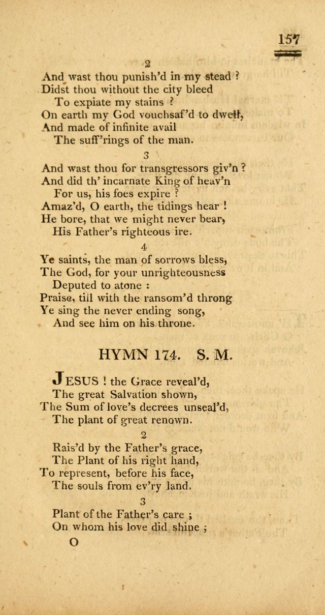 Psalms, Hymns and Spiritual Songs: selected and designed for the use of  the church universal, in public and private devotion; with an appendix, containing the original hymns omitted in the last ed. page 159