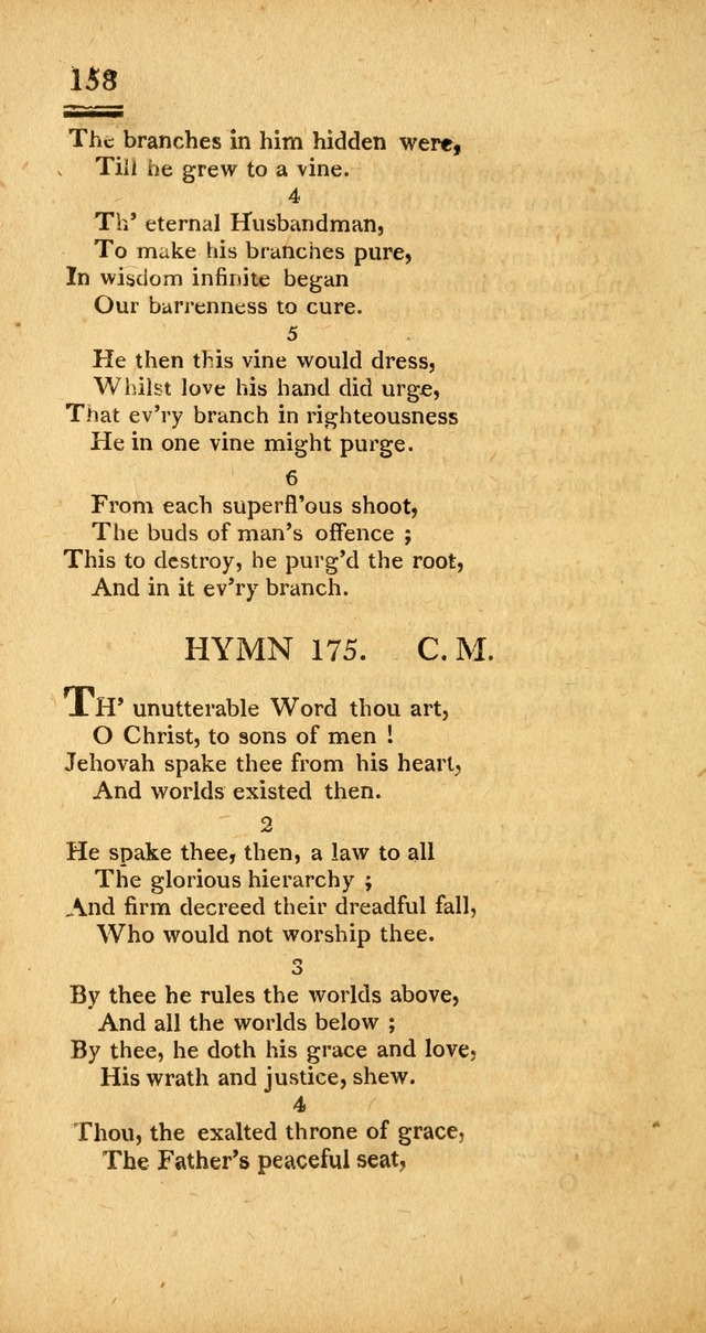 Psalms, Hymns and Spiritual Songs: selected and designed for the use of  the church universal, in public and private devotion; with an appendix, containing the original hymns omitted in the last ed. page 160