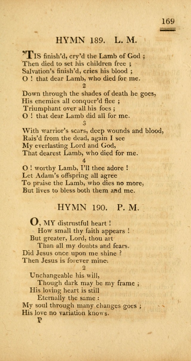 Psalms, Hymns and Spiritual Songs: selected and designed for the use of  the church universal, in public and private devotion; with an appendix, containing the original hymns omitted in the last ed. page 171