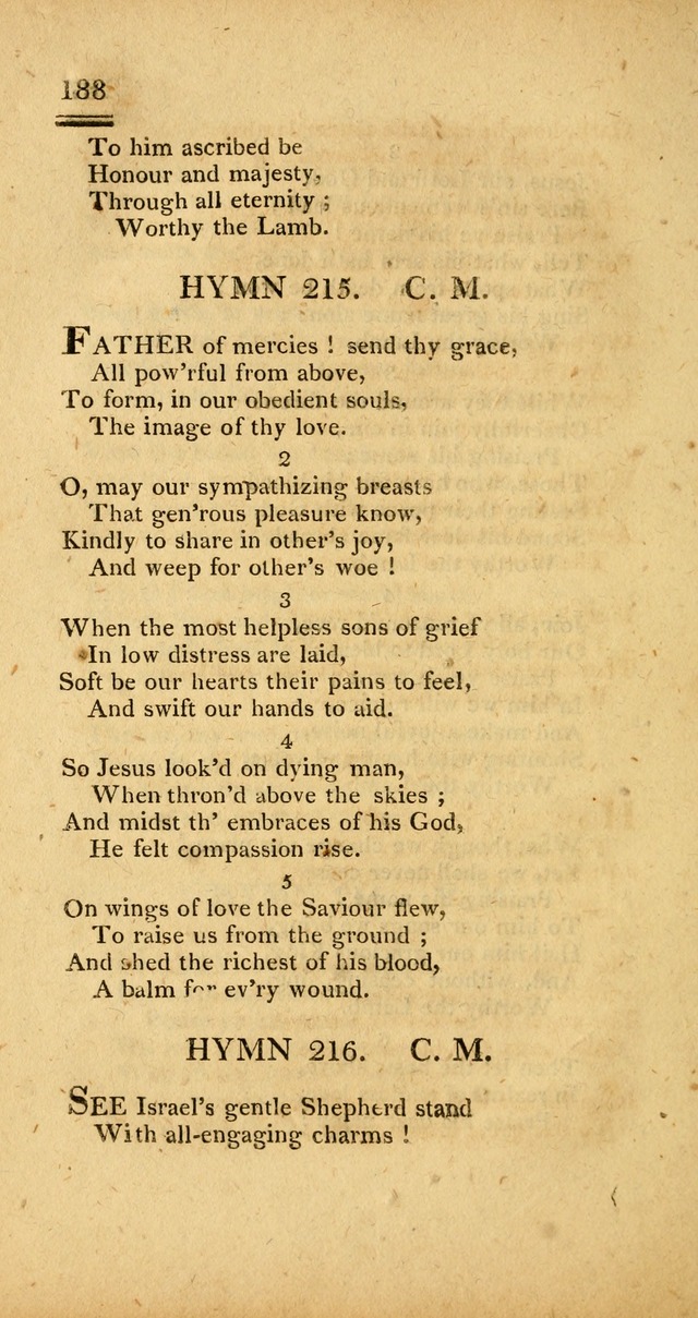 Psalms, Hymns and Spiritual Songs: selected and designed for the use of  the church universal, in public and private devotion; with an appendix, containing the original hymns omitted in the last ed. page 190