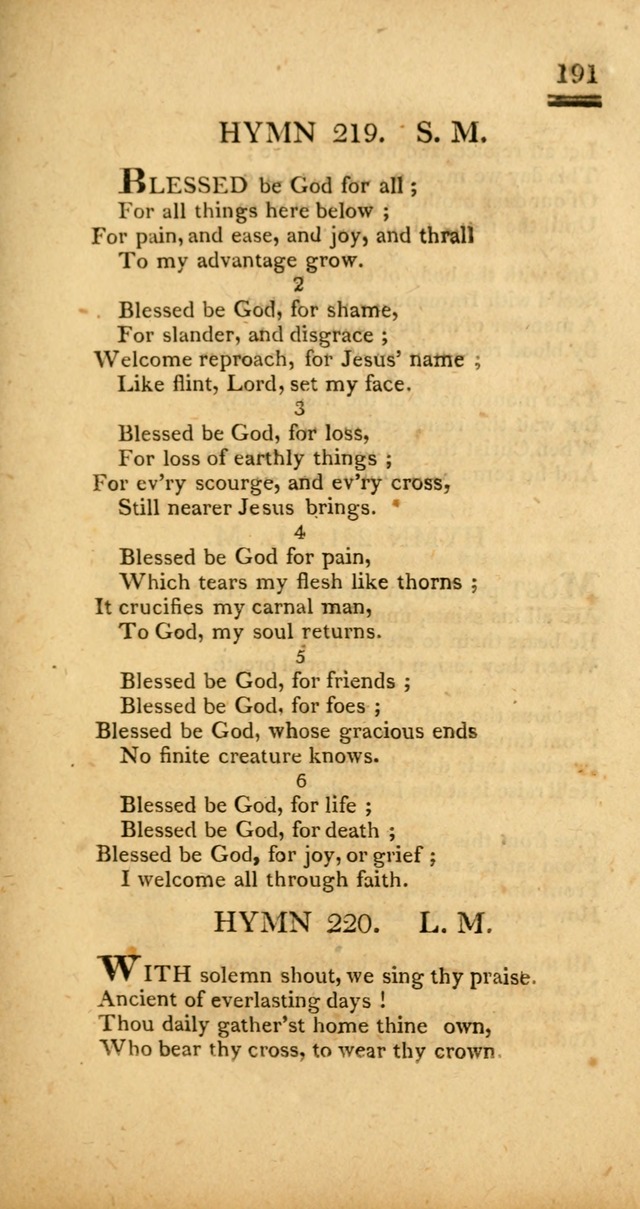 Psalms, Hymns and Spiritual Songs: selected and designed for the use of  the church universal, in public and private devotion; with an appendix, containing the original hymns omitted in the last ed. page 193