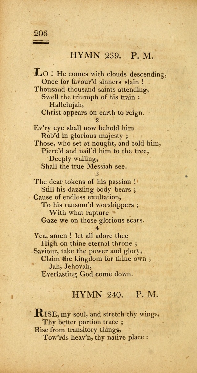 Psalms, Hymns and Spiritual Songs: selected and designed for the use of  the church universal, in public and private devotion; with an appendix, containing the original hymns omitted in the last ed. page 208