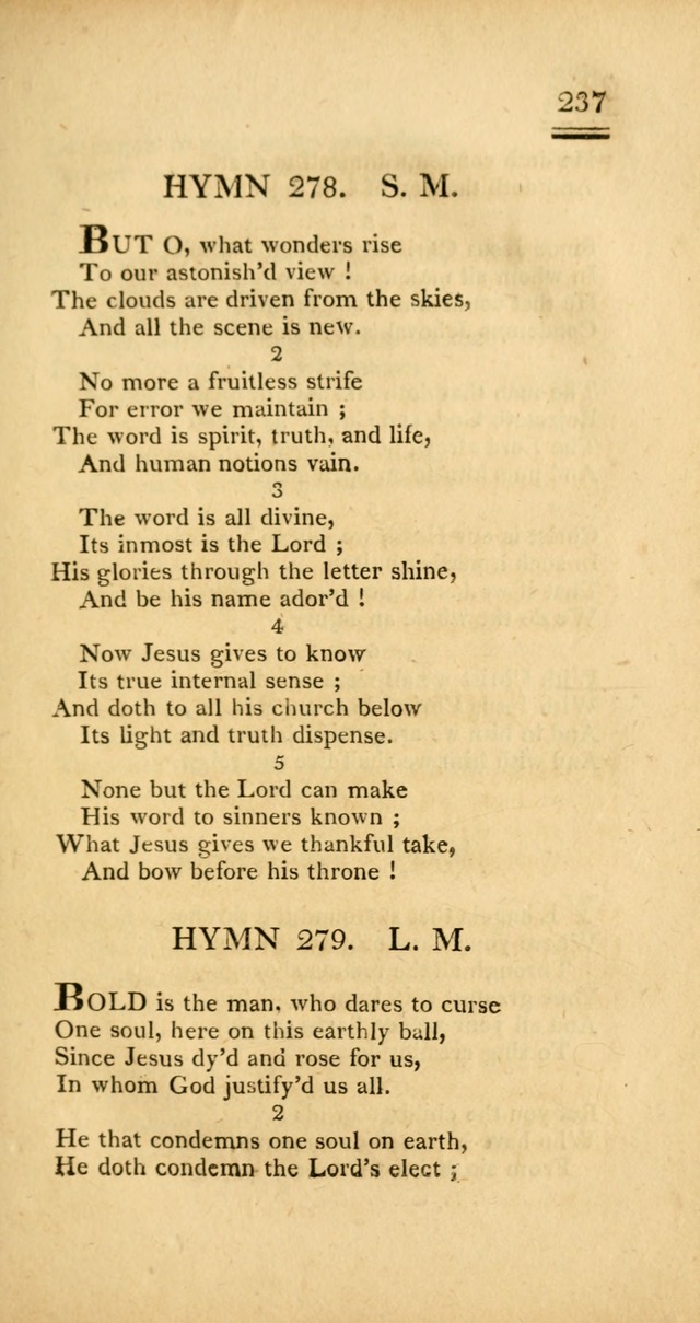 Psalms, Hymns and Spiritual Songs: selected and designed for the use of  the church universal, in public and private devotion; with an appendix, containing the original hymns omitted in the last ed. page 239