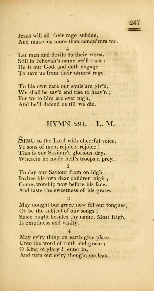 Psalms, Hymns and Spiritual Songs: selected and designed for the use of  the church universal, in public and private devotion; with an appendix, containing the original hymns omitted in the last ed. page 249