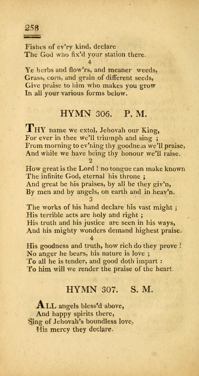 Psalms, Hymns and Spiritual Songs: selected and designed for the use of  the church universal, in public and private devotion; with an appendix, containing the original hymns omitted in the last ed. page 260