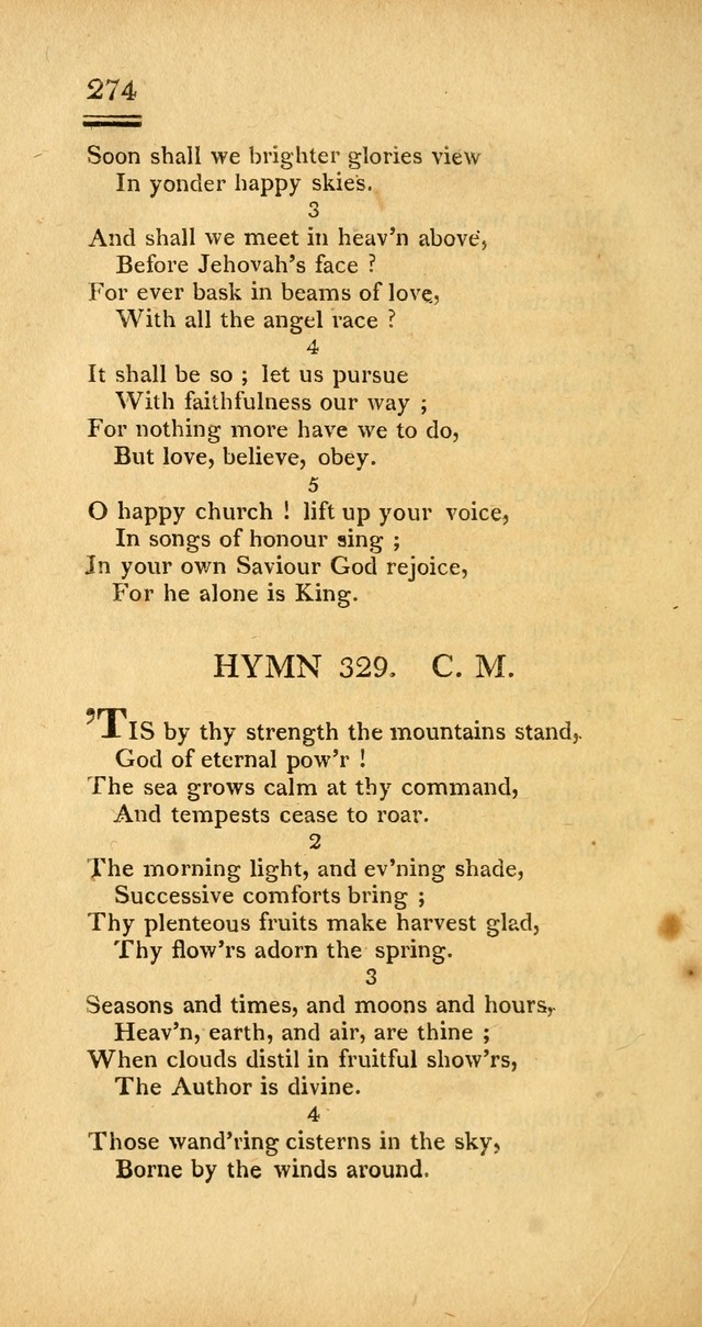 Psalms, Hymns and Spiritual Songs: selected and designed for the use of  the church universal, in public and private devotion; with an appendix, containing the original hymns omitted in the last ed. page 276