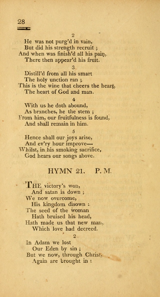 Psalms, Hymns and Spiritual Songs: selected and designed for the use of  the church universal, in public and private devotion; with an appendix, containing the original hymns omitted in the last ed. page 28