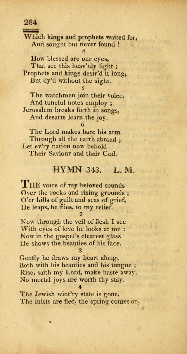 Psalms, Hymns and Spiritual Songs: selected and designed for the use of  the church universal, in public and private devotion; with an appendix, containing the original hymns omitted in the last ed. page 286