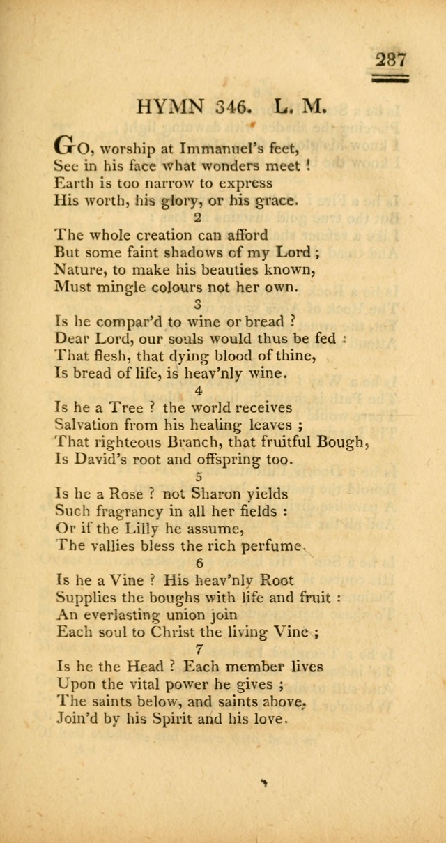 Psalms, Hymns and Spiritual Songs: selected and designed for the use of  the church universal, in public and private devotion; with an appendix, containing the original hymns omitted in the last ed. page 289