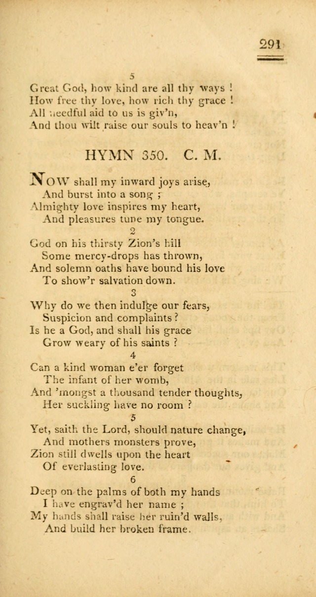 Psalms, Hymns and Spiritual Songs: selected and designed for the use of  the church universal, in public and private devotion; with an appendix, containing the original hymns omitted in the last ed. page 293