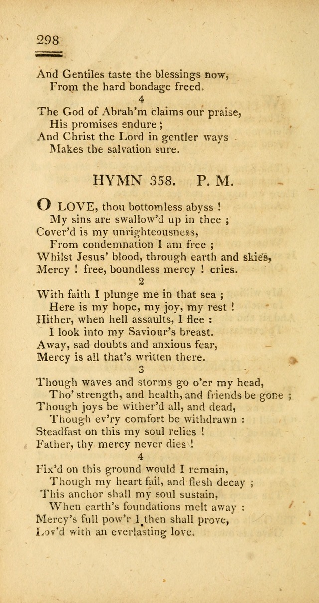 Psalms, Hymns and Spiritual Songs: selected and designed for the use of  the church universal, in public and private devotion; with an appendix, containing the original hymns omitted in the last ed. page 300