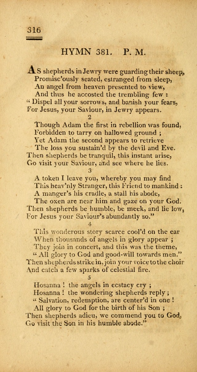 Psalms, Hymns and Spiritual Songs: selected and designed for the use of  the church universal, in public and private devotion; with an appendix, containing the original hymns omitted in the last ed. page 318