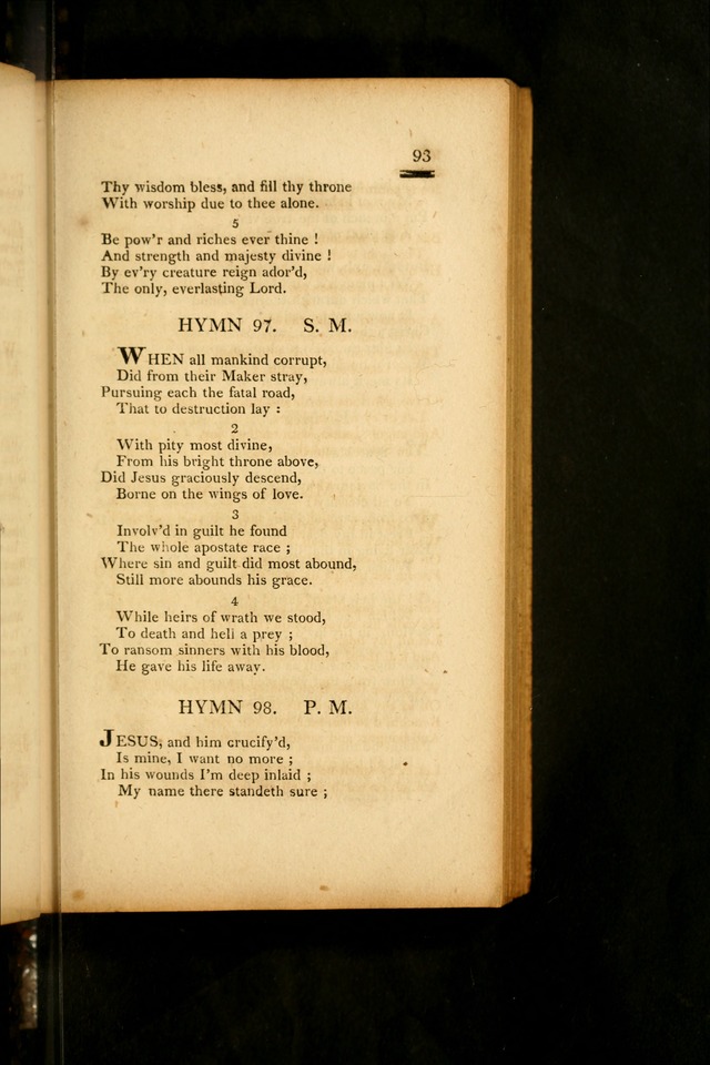 Psalms, Hymns and Spiritual Songs: selected and designed for the use of  the church universal, in public and private devotion; with an appendix, containing the original hymns omitted in the last ed. page 95