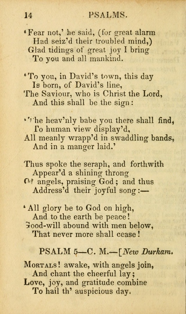 Psalms, Hymns, and Spiritual Songs: original and selected (5th ed.) page 14