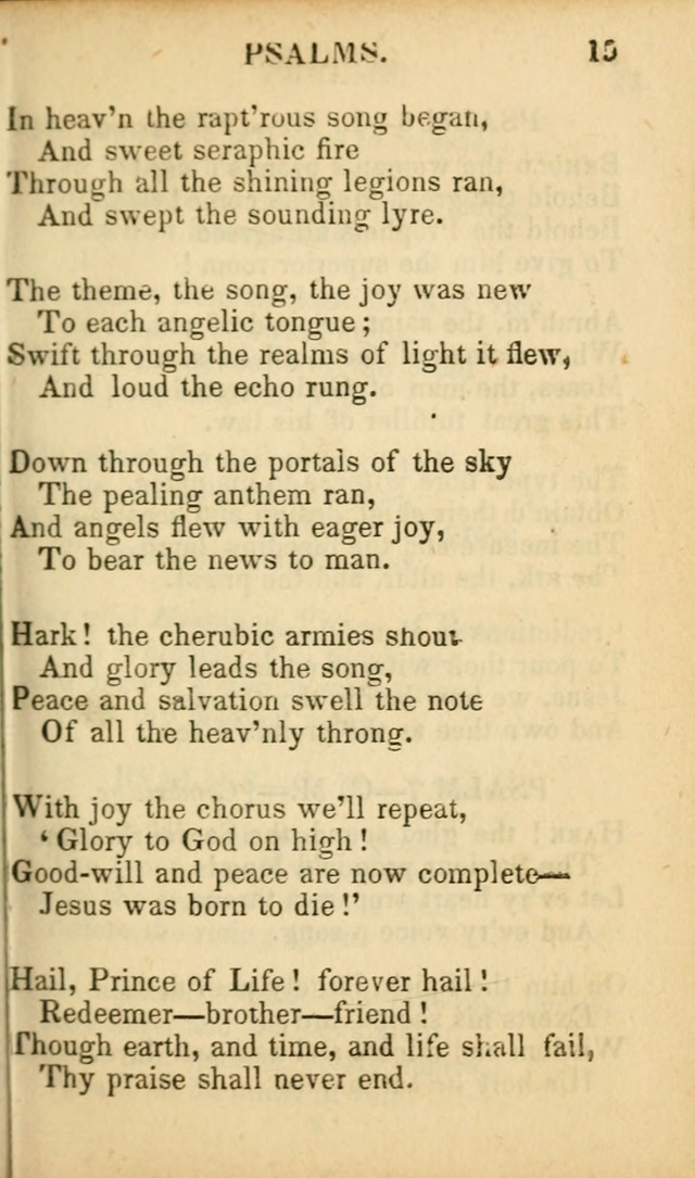 Psalms, Hymns, and Spiritual Songs: original and selected (5th ed.) page 15