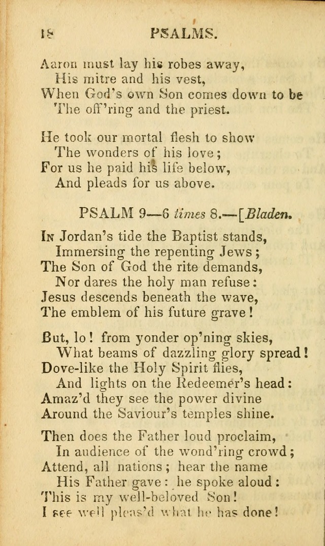 Psalms, Hymns, and Spiritual Songs: original and selected (5th ed.) page 18