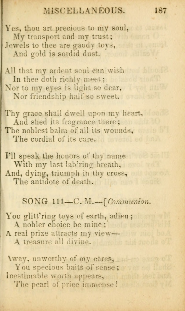 Psalms, Hymns, and Spiritual Songs: original and selected (5th ed.) page 189