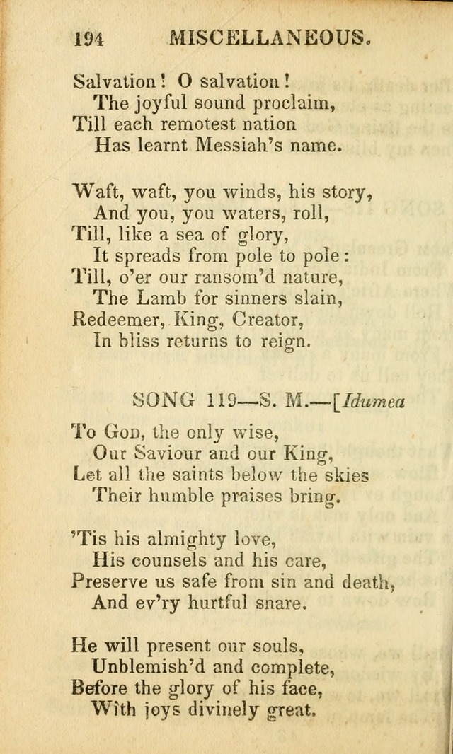 Psalms, Hymns, and Spiritual Songs: original and selected (5th ed.) page 196