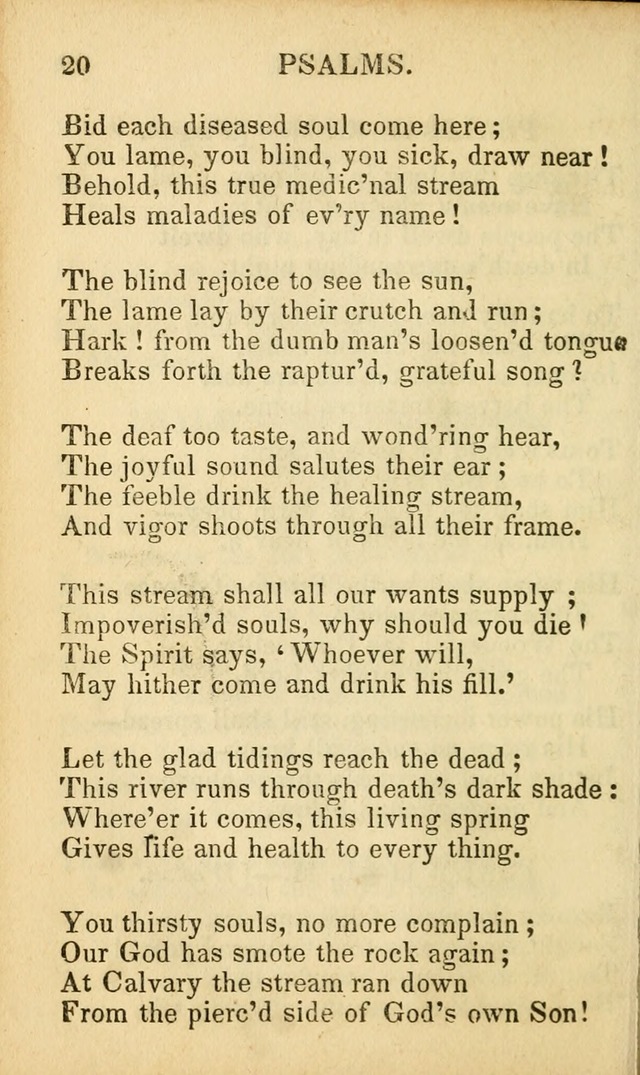 Psalms, Hymns, and Spiritual Songs: original and selected (5th ed.) page 20