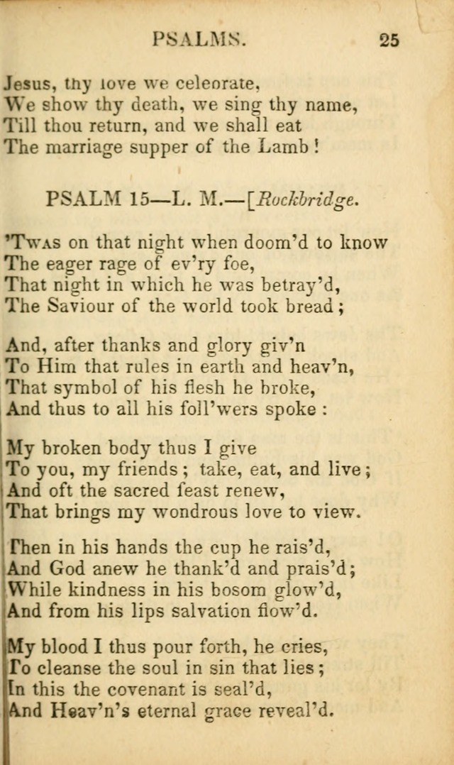 Psalms, Hymns, and Spiritual Songs: original and selected (5th ed.) page 25