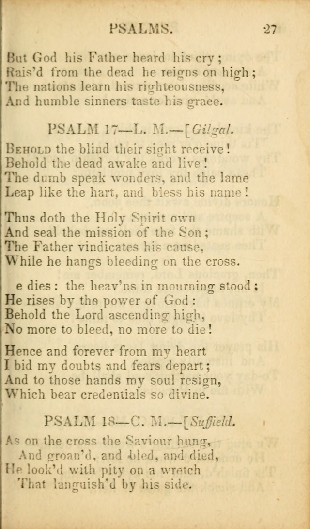 Psalms, Hymns, and Spiritual Songs: original and selected (5th ed.) page 27