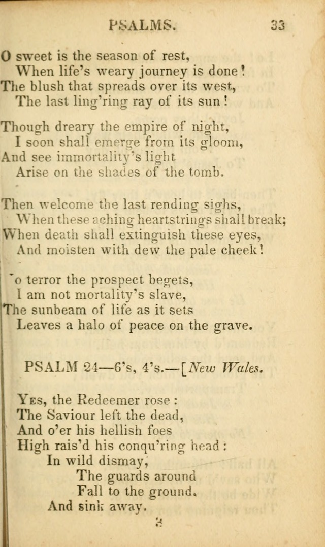 Psalms, Hymns, and Spiritual Songs: original and selected (5th ed.) page 33