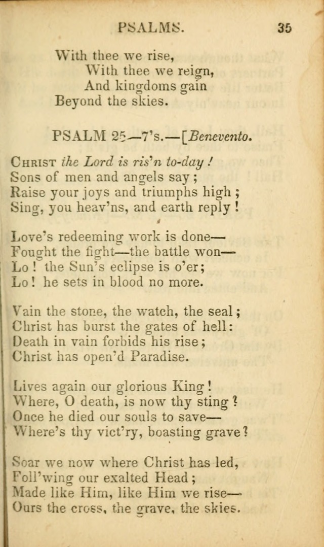 Psalms, Hymns, and Spiritual Songs: original and selected (5th ed.) page 35