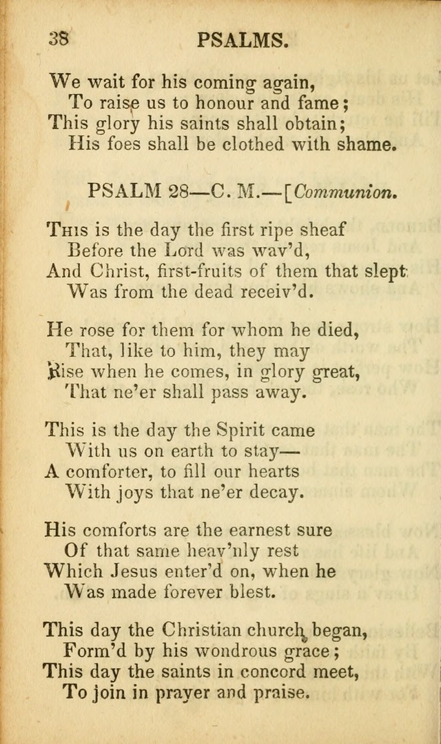 Psalms, Hymns, and Spiritual Songs: original and selected (5th ed.) page 38