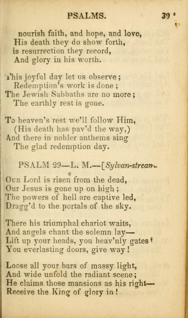 Psalms, Hymns, and Spiritual Songs: original and selected (5th ed.) page 39