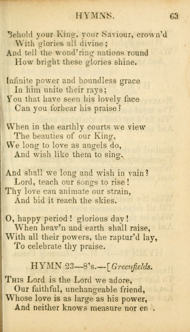 Psalms, Hymns, and Spiritual Songs: original and selected (5th ed.) page 65