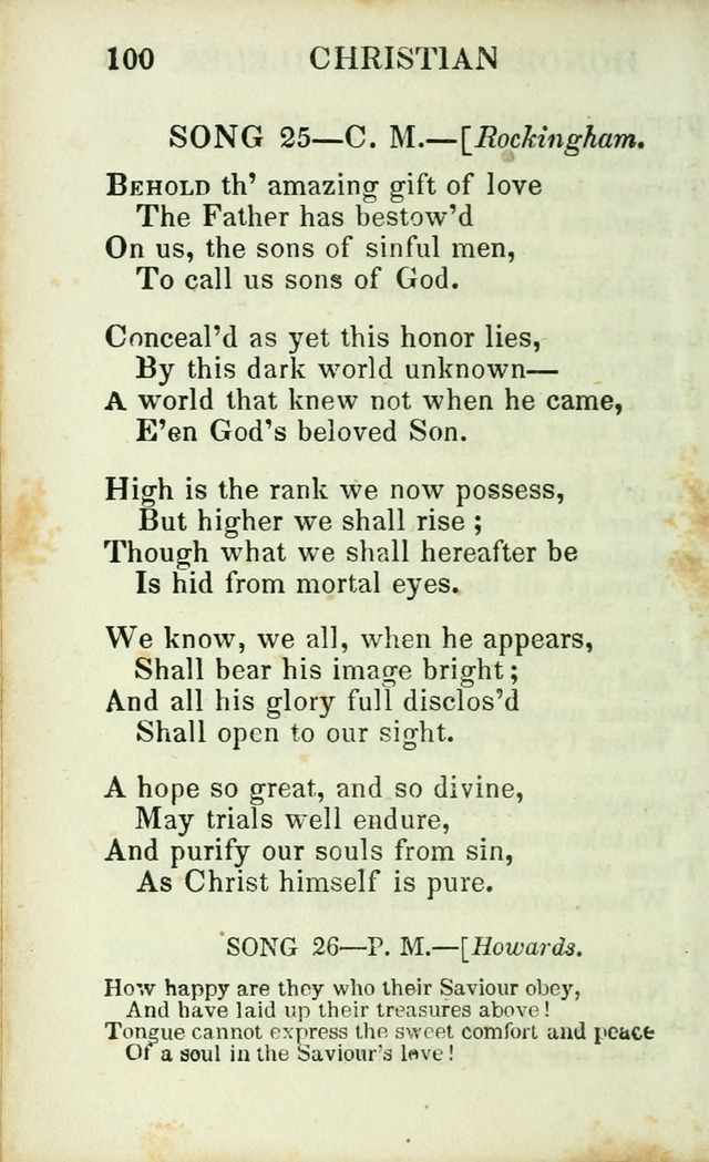 Psalms, Hymns and Spiritual Songs, Original and Selected. (14th stereotype ed.) page 100