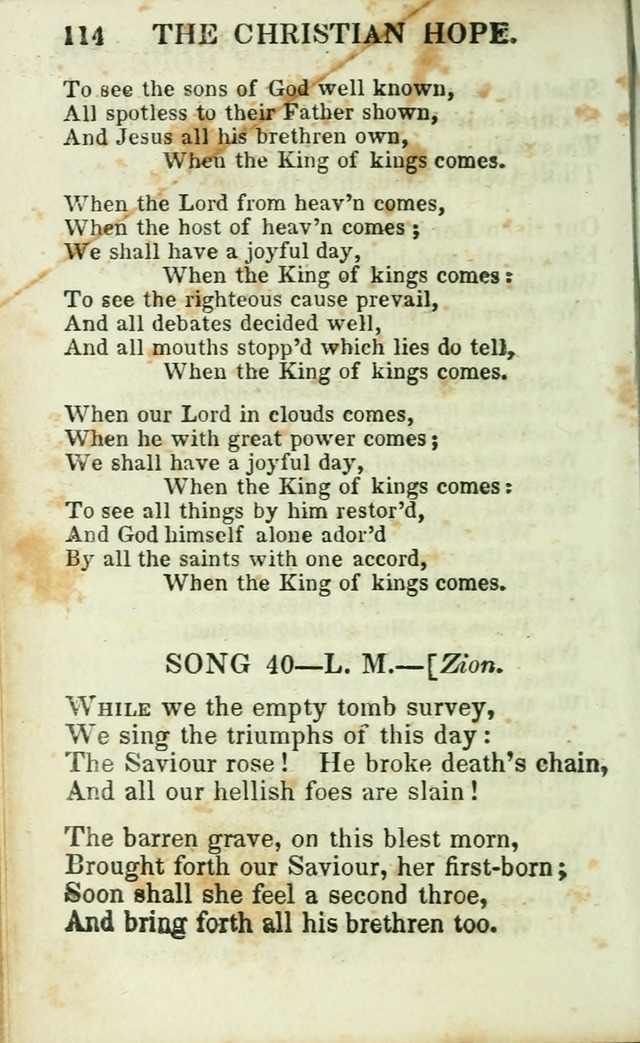 Psalms, Hymns and Spiritual Songs, Original and Selected. (14th stereotype ed.) page 114