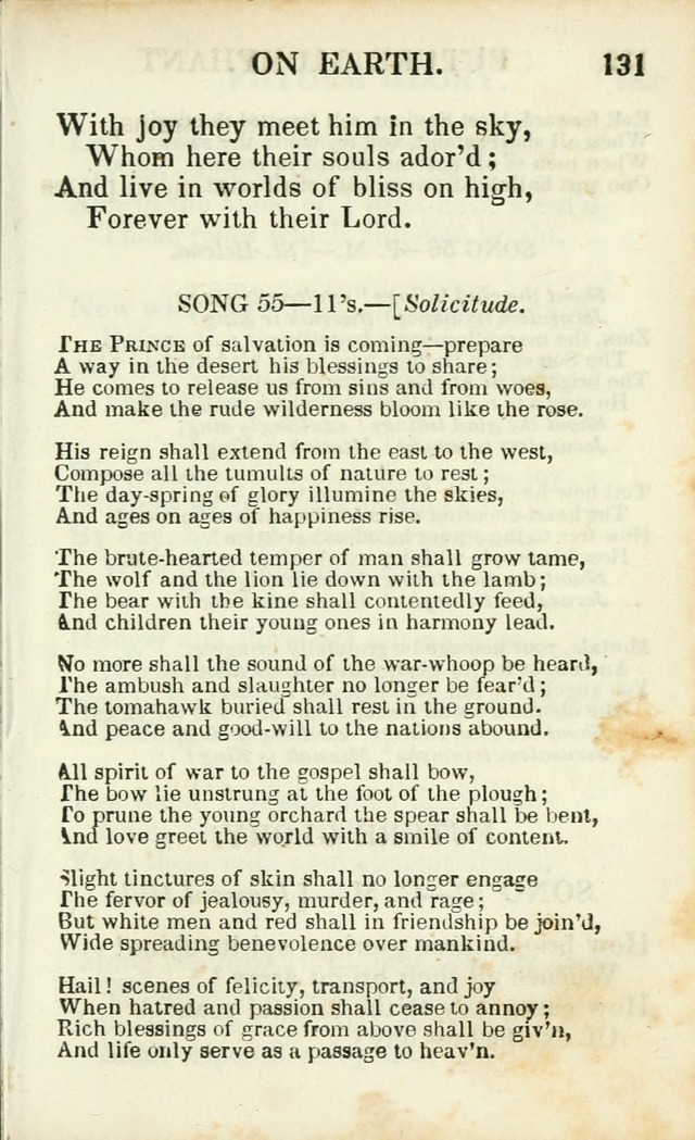 Psalms, Hymns and Spiritual Songs, Original and Selected. (14th stereotype ed.) page 131