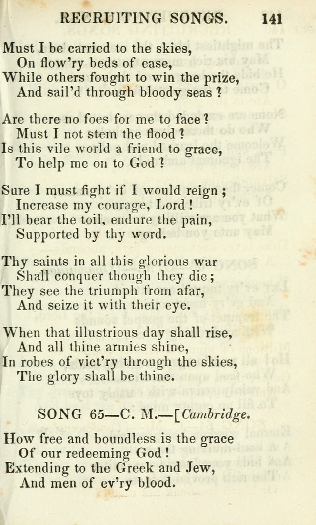 Psalms, Hymns and Spiritual Songs, Original and Selected. (14th stereotype ed.) page 141