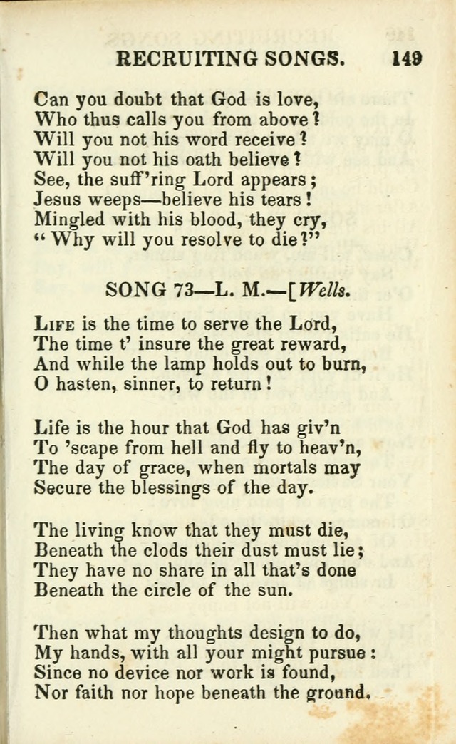 Psalms, Hymns and Spiritual Songs, Original and Selected. (14th stereotype ed.) page 149