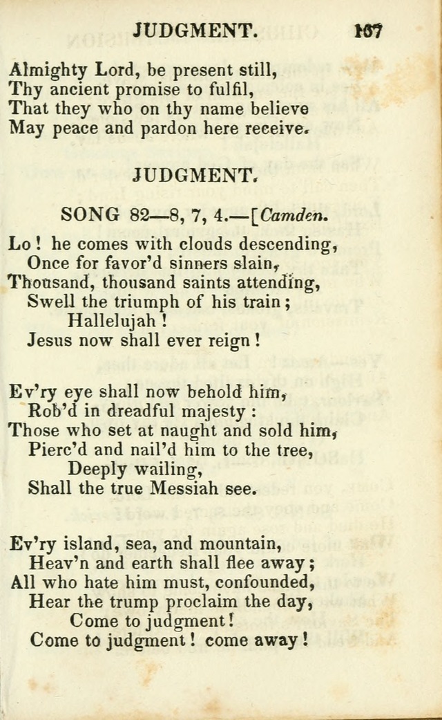 Psalms, Hymns and Spiritual Songs, Original and Selected. (14th stereotype ed.) page 157