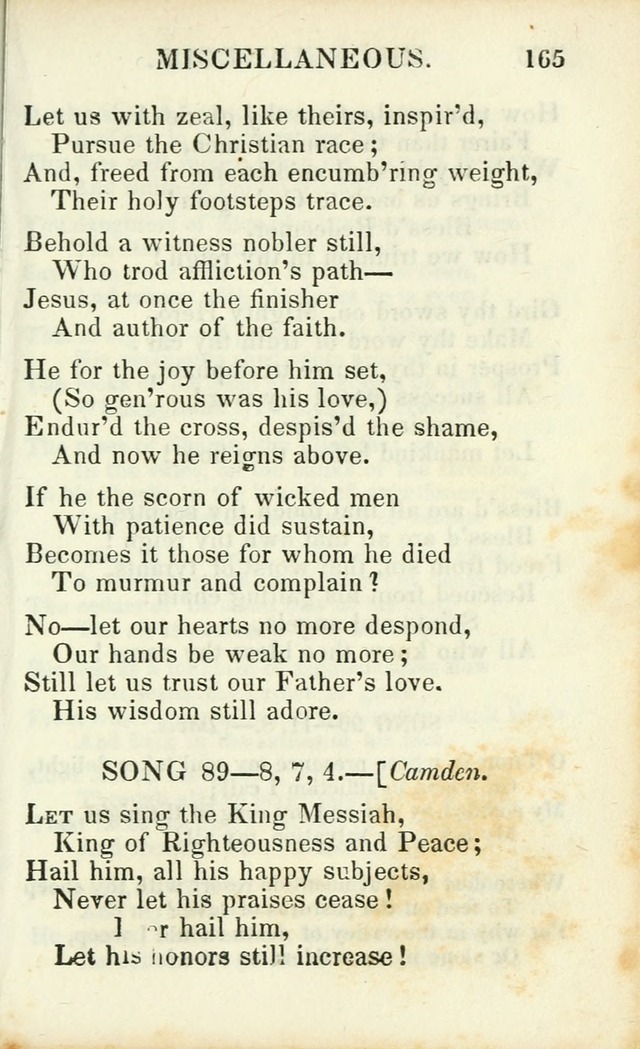 Psalms, Hymns and Spiritual Songs, Original and Selected. (14th stereotype ed.) page 165