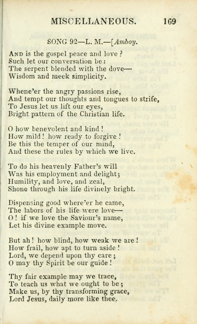 Psalms, Hymns and Spiritual Songs, Original and Selected. (14th stereotype ed.) page 169