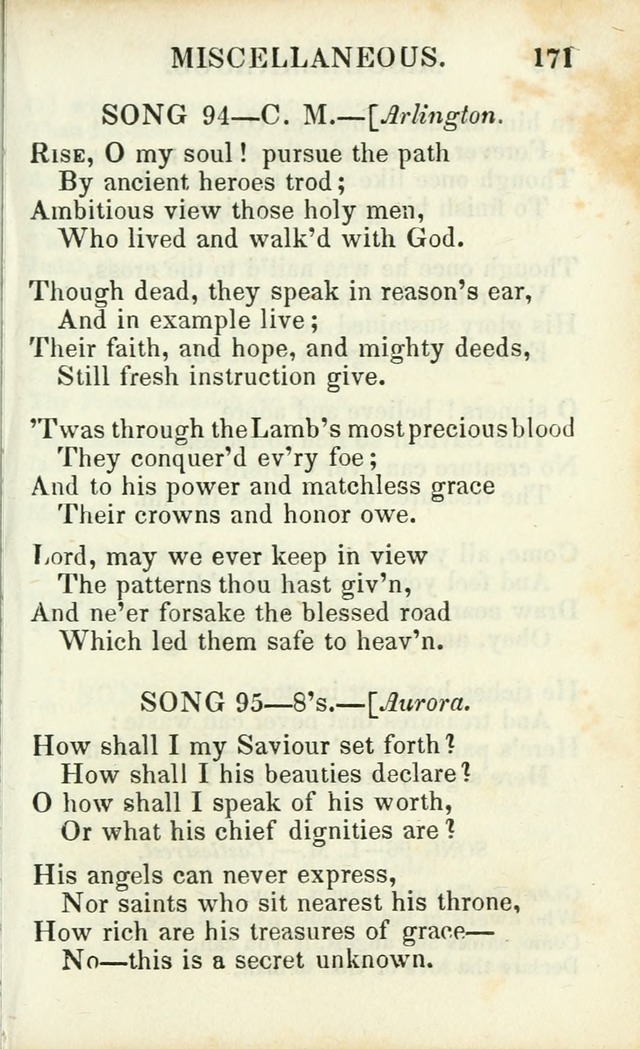 Psalms, Hymns and Spiritual Songs, Original and Selected. (14th stereotype ed.) page 171